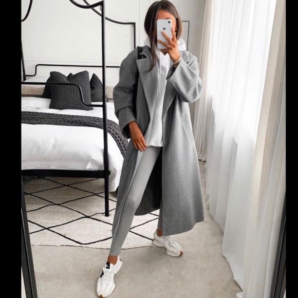 Zara Bloggers fav oversized grey Coat - Picture 7 of 16